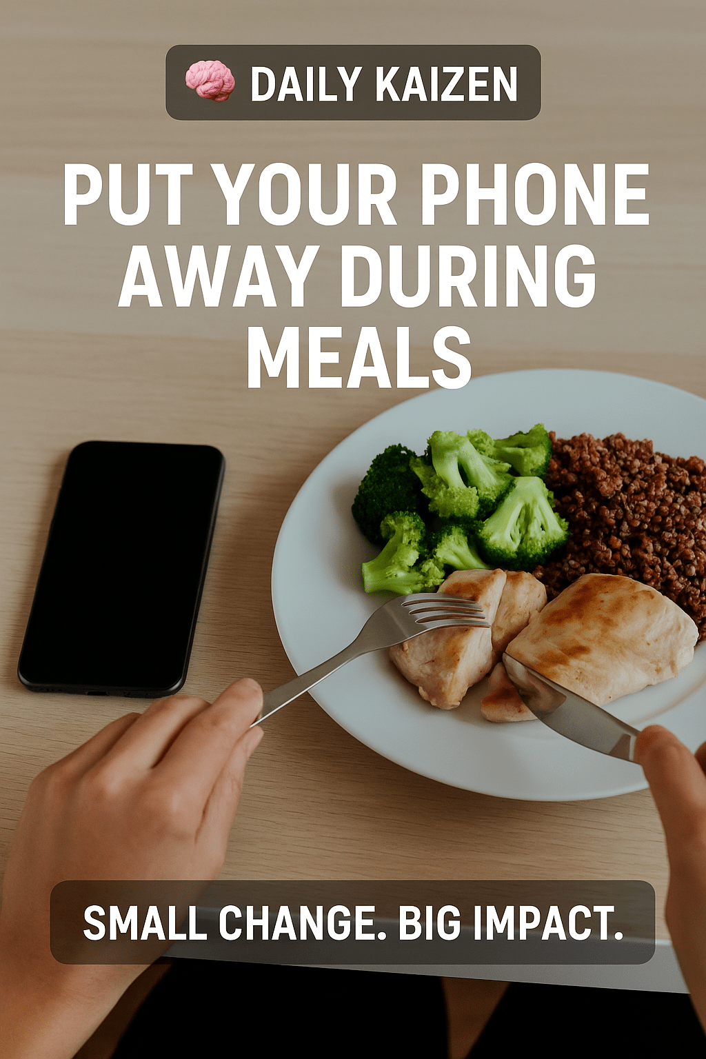 🧠&nbsp;Daily Kaizen: Put Your Phone Away During&nbsp;Meals