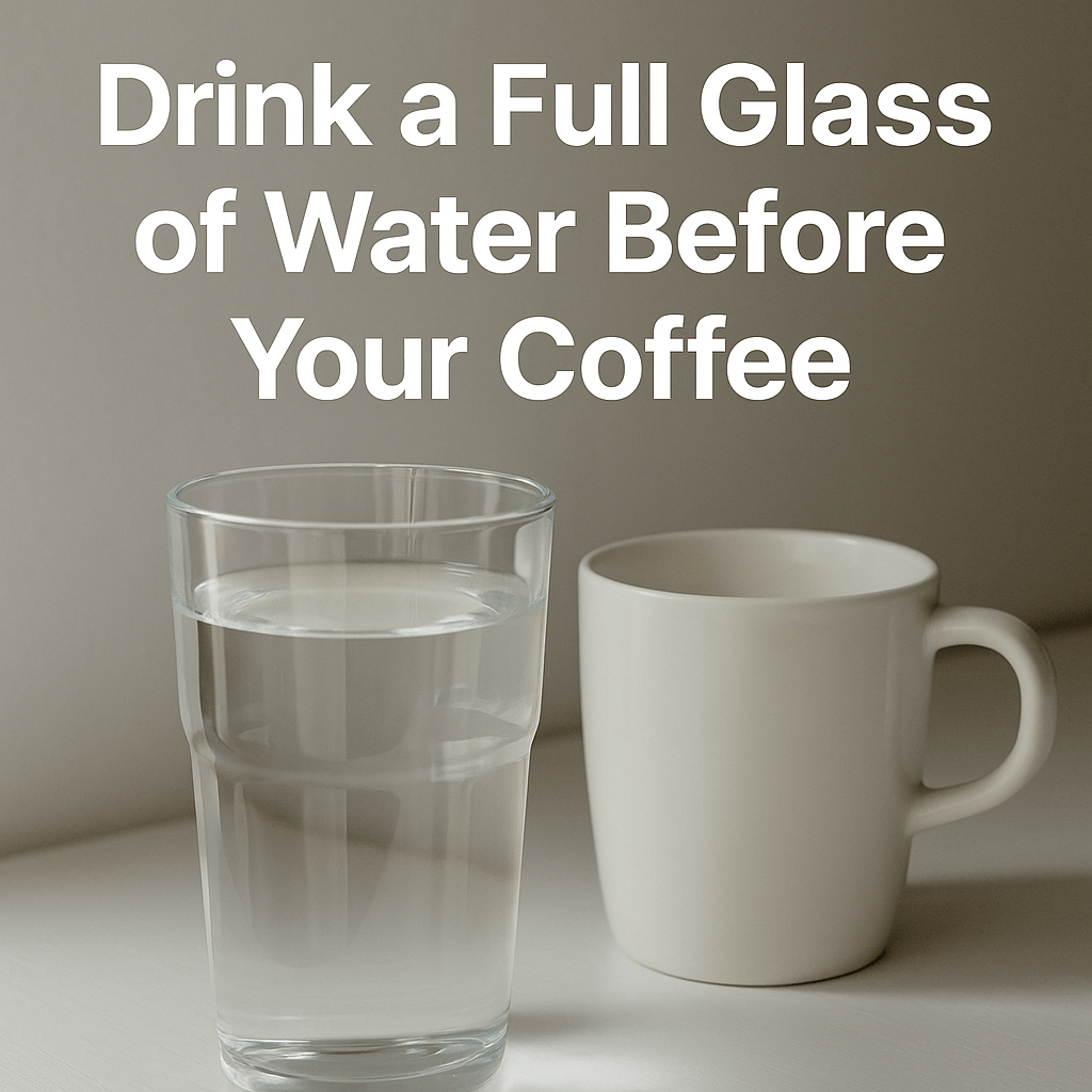 🧠 Daily Kaizen 007: Drink a Full Glass of Water Before Your&nbsp;Coffee