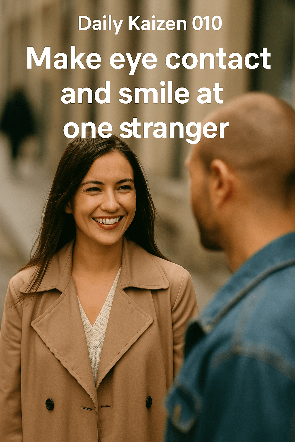 🧠 Daily Kaizen 010: Make Eye Contact and Smile at One&nbsp;Stranger